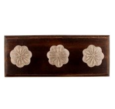 Baby Pink Flower Resin Wooden Hooks Online