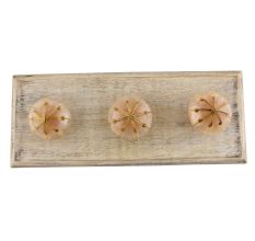 Baby Pink Top Resin Wooden Hooks 