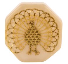 Golden Peacock Octagon Resin Wine Stopper
