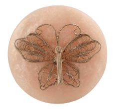 Silver Butterfly Resin Wine Stopper
