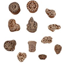 Set of 12 Piece New Mix Wooden Printing Blocks