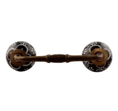 Black Floral Ceramic Bridge Handle