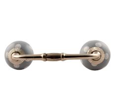 Grey Dotted Ceramic Bridge Handle