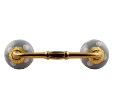 Grey Dotted Ceramic Bridge Handle