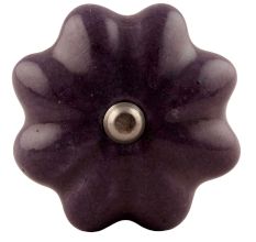 Dark Purple Crackle Ceramic Wine Stopper