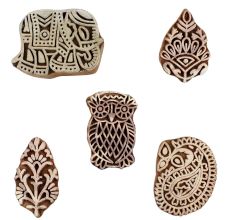 Set of 5 Piece New Mix Wooden Printing Blocks