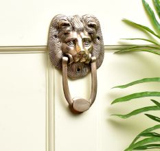 Brass Lion Head Door Knocker Ring