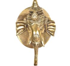 Brass Ganesha Head Door Knocker