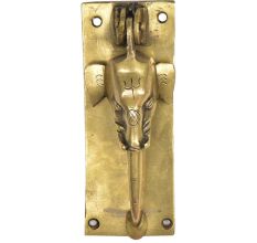 Brass Elephant Long Trunk Door Knocker