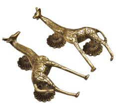 Brass Golden Giraffe Door Handle