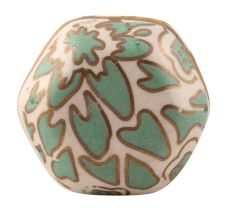 Sea Green Hexagon Small Ceramic Cabinet Knob