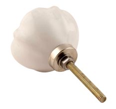 Cream Solid Ceramic Dresser Knob Online