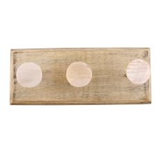 Cream Shell Wooden Hook 