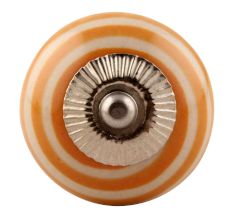 Mustard Striped Ceramic Wine Stopper