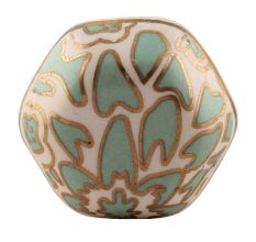 Sea Green Hexagon Small Ceramic Wine Stopper