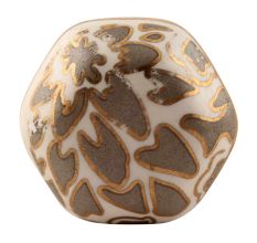 Grey Hexagon Small Ceramic Wine Stopper