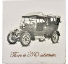 Hand Drawn Vintage Car sketch Ceramic Tile
