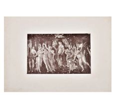 Print of The Central Scene with Venus and Cupid Flora and Right