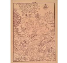 Stages In The Life Buddha Art Print