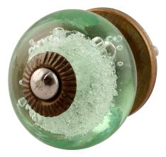 Mint Bubble Glass Drawer Knob Online