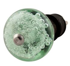 Mint Bubble Glass Wine Stopper
