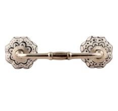 Black Flower Ceramic Bridge Handle