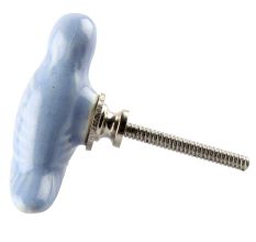 Slate Blue Ceramic Bird Drawer Knob Online