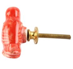 Red Feather Ceramic Bird Cabinet Knob Online