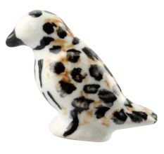 Black Dotted Ceramic Bird Knob