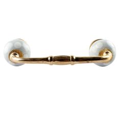 Light Grey Dotted Small Ceramic Bridge Handle