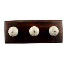 Cream Leaf Ceramic Wooden Hook 