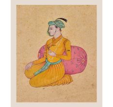 Painting Of A Prince Seated On a Palace Terrace