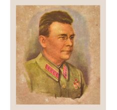 Print Of An Old German Soldier Wearing Specs