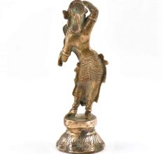 Brass Khajarao Maiden Shringar Rata Nayika Statue