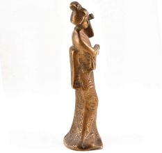 Japanese Geisha Bronze Statue