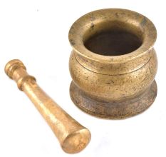 Traditional Brass Mortar Pestle
