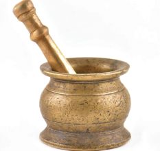 Traditional Brass Mortar Pestle
