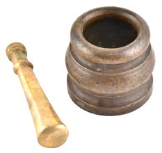 Vintage Brass or Bronze Mortar and Pestle