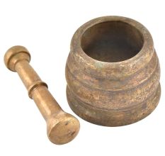 Kitchen Brass Traditional Morter And Pestle