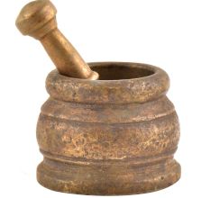 Kitchen Brass Traditional Morter And Pestle