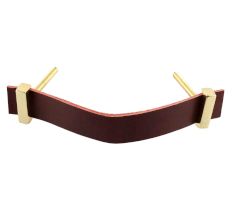 Cherry Faux Leather Pull Handle
