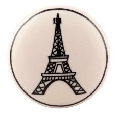Eiffel Tower Flat Ceramic Cabinet Knob Online