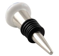 Blue Flower Ceramic Floral Wine Stopper