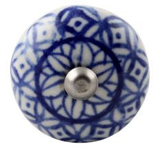 Blue Flower Ceramic Floral Wine Stopper