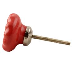 Red Flower Ceramic Cabinet Knob Online