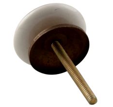 Olive Oil Ceramic Flat Drawer Knob 