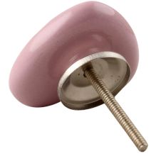 Pink Heart Ceramic Cabinet Knob