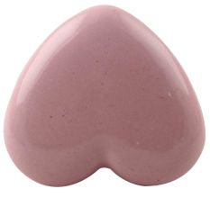 Pink Heart Ceramic Cabinet Knob