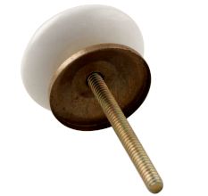 Red Football Pattern Ceramic Drawer Knob