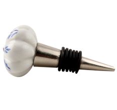 Blue Leaf Ceramic Melon Wine Stopper